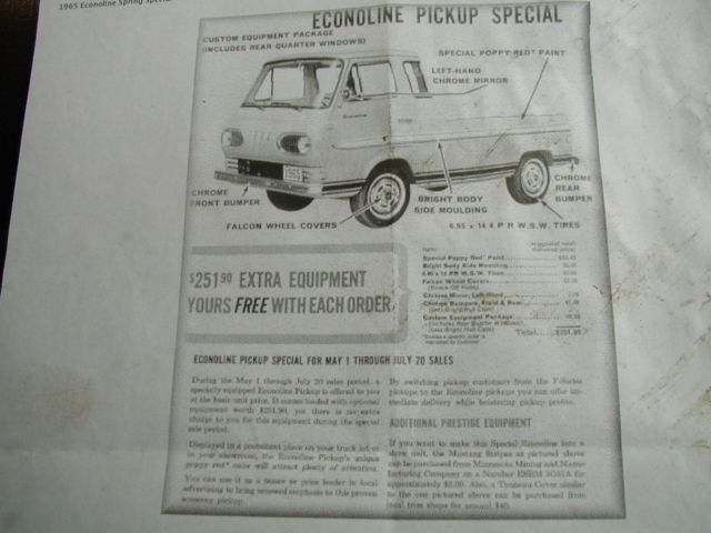 1965 Red Ford Other Pickups Extended Cab Pickup