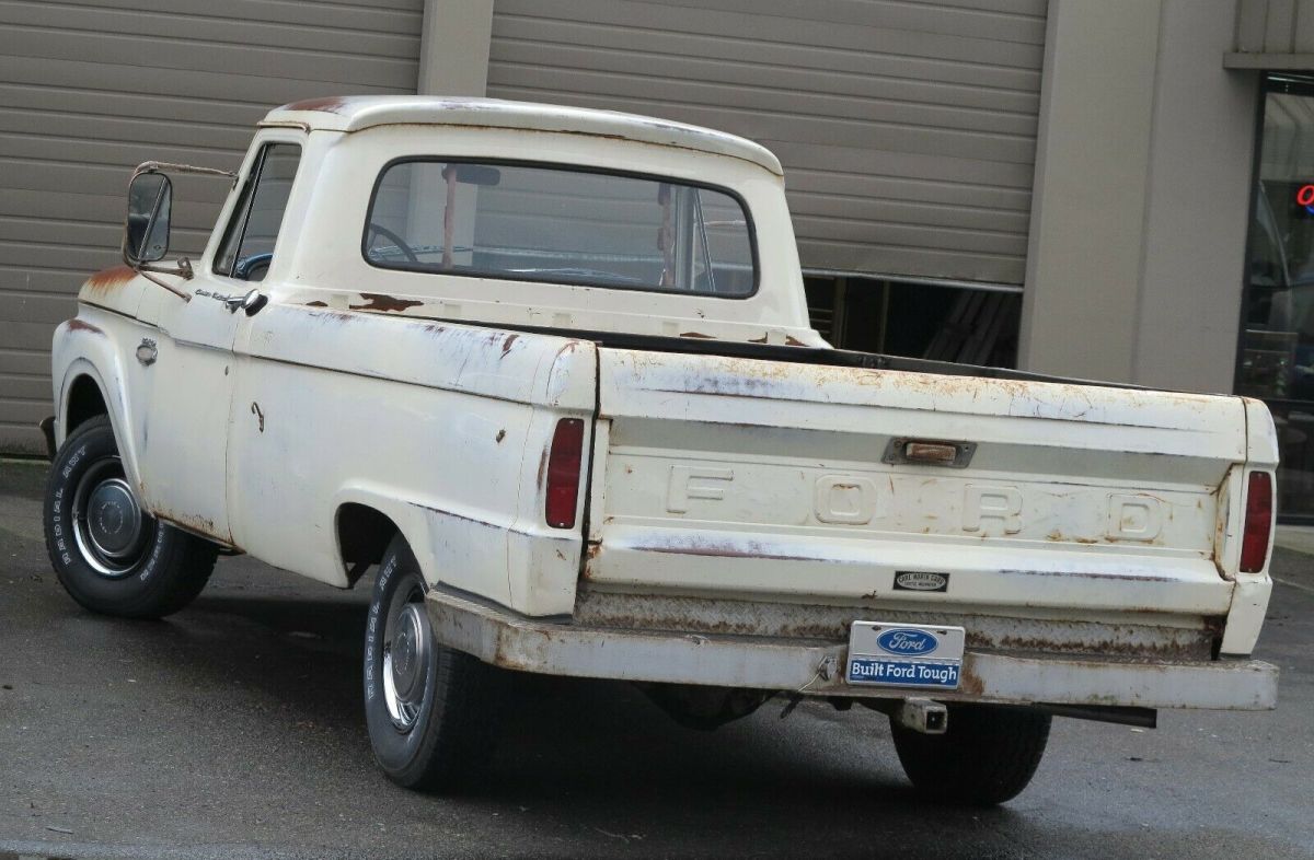 1965 Wimbledon white Ford F-100 Standard Cab Pickup