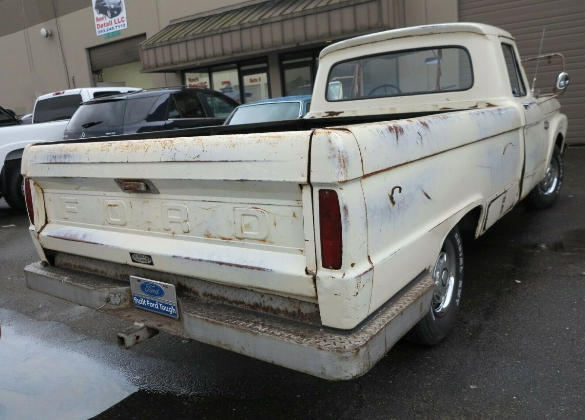 1965 Wimbledon white Ford F-100 Standard Cab Pickup