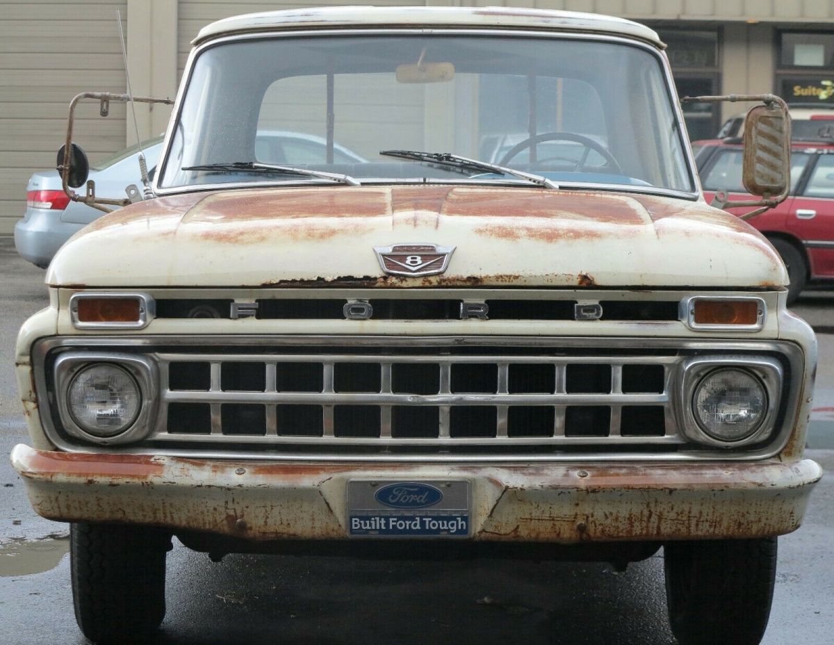1965 Wimbledon white Ford F-100 Standard Cab Pickup