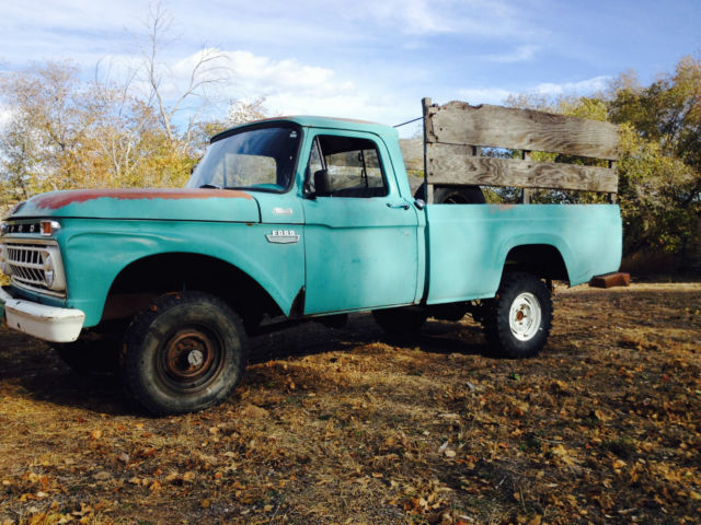 1965 Green Ford F-100 Cab & Chassis