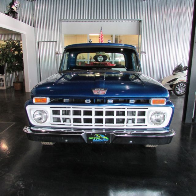 1965 Blue Ford F-100 Standard Cab Pickup