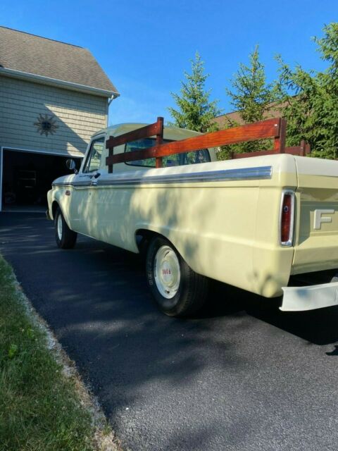 1965 Springtime Yellow and Wimbledon White Ford F-100 Standard Cab Pickup