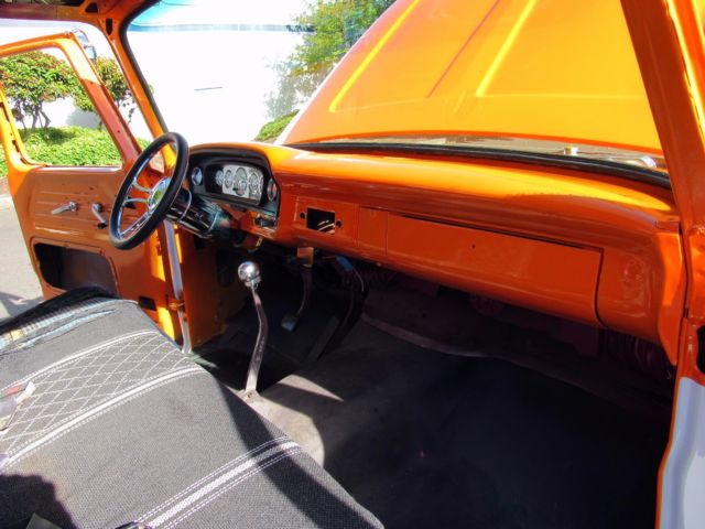 1965 Orange Ford F-100 Standard Cab Pickup