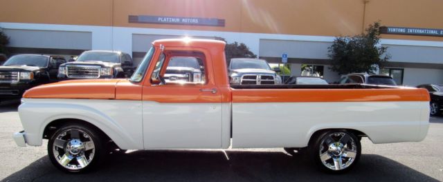 1965 Orange Ford F-100 Standard Cab Pickup