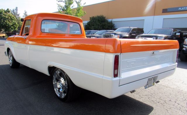 1965 Orange Ford F-100 Standard Cab Pickup