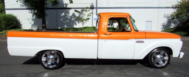 1965 Orange Ford F-100 Standard Cab Pickup