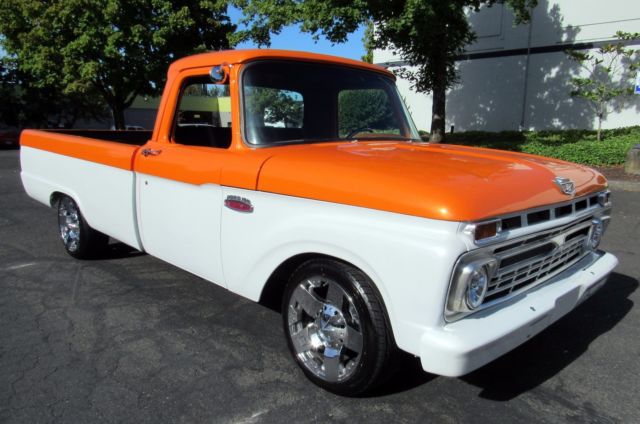 1965 Orange Ford F-100 Standard Cab Pickup
