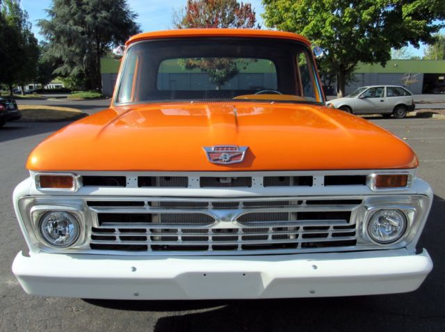 1965 Orange Ford F-100 Standard Cab Pickup