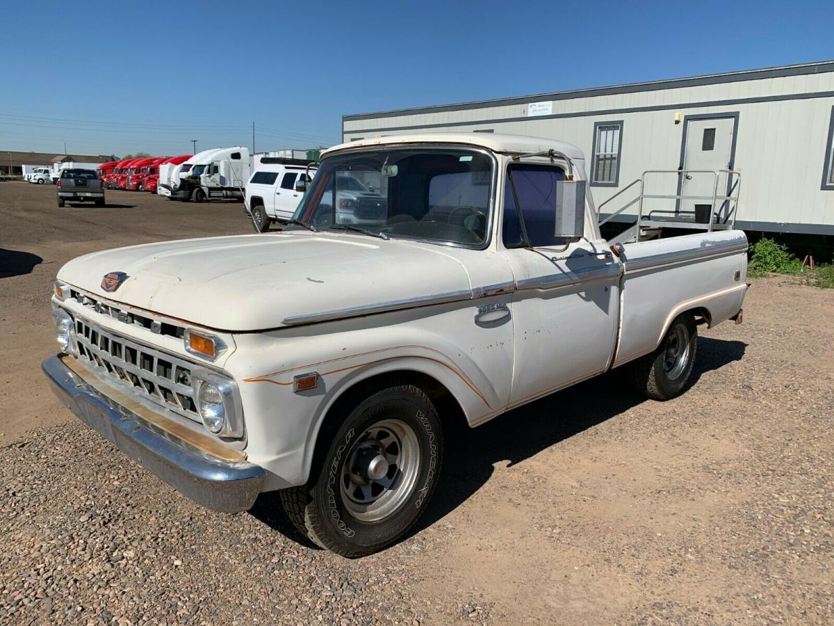 1965 White Ford F-100 Standard Cab Pickup