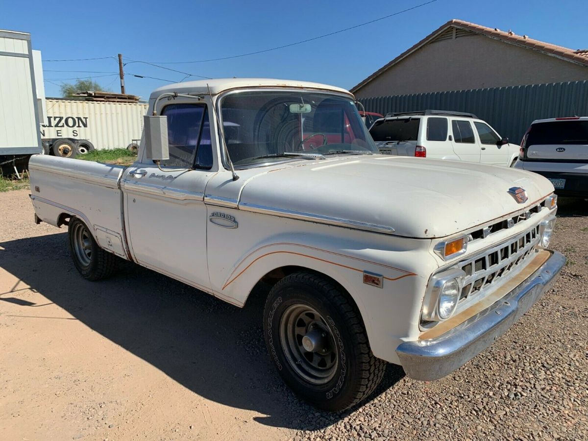 1965 White Ford F-100 Standard Cab Pickup