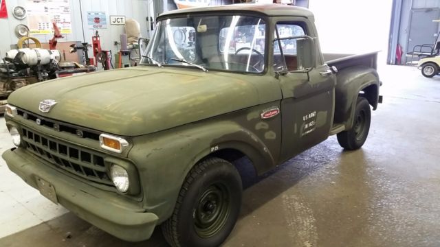 1965 Green Ford F-100 Standard Cab Pickup