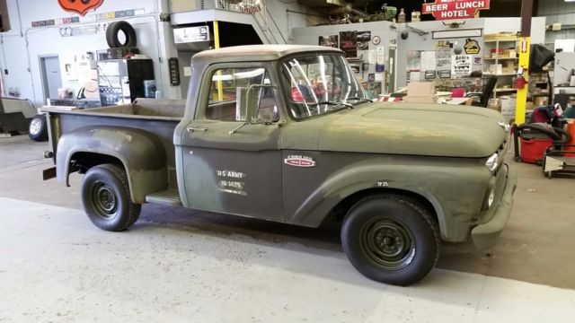 1965 Green Ford F-100 Standard Cab Pickup