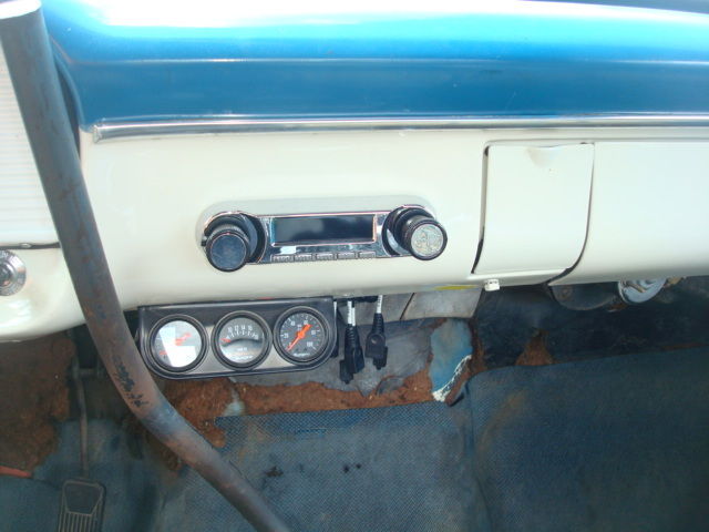 1965 Blue and White Ford F-100 Short Bed
