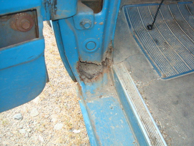 1965 Blue and White Ford F-100 Short Bed