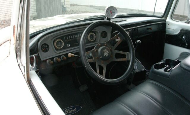 1965 White Ford F-100 Rat Rod