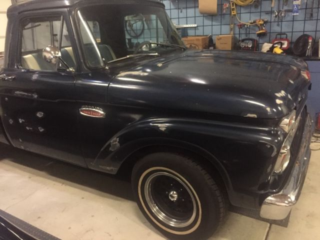 1965 Blue Ford F-100 Standard Cab Pickup