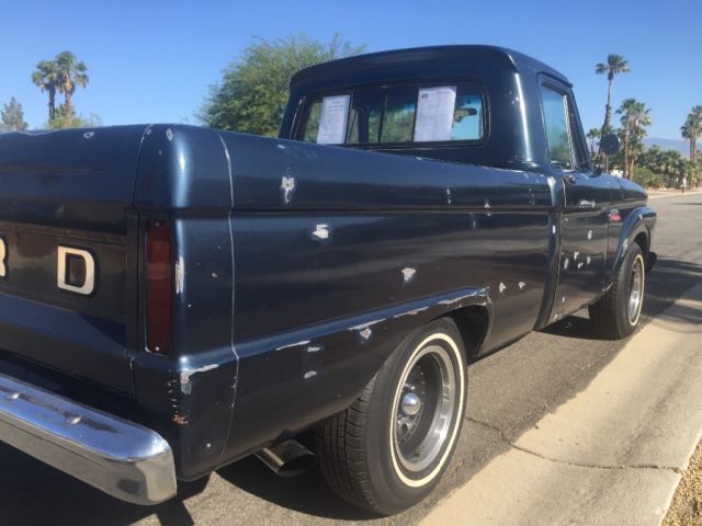 1965 Blue Ford F-100 Standard Cab Pickup