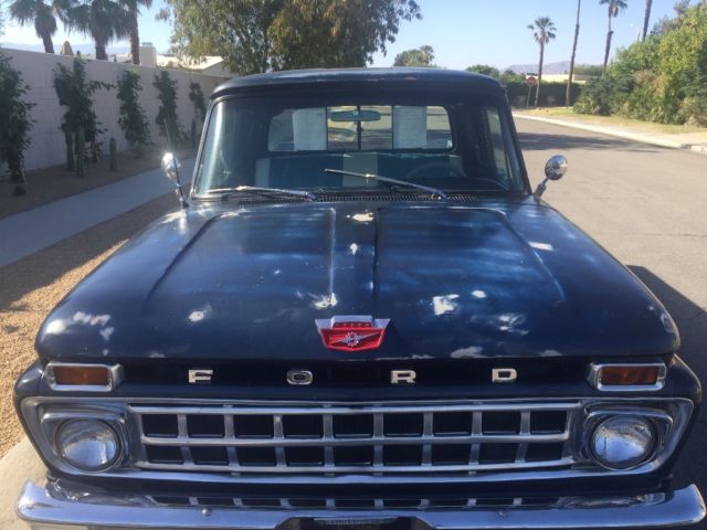 1965 Blue Ford F-100 Standard Cab Pickup