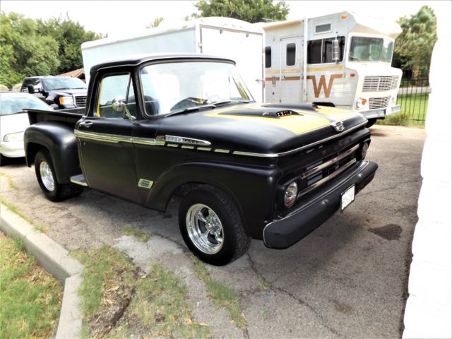 1965 Black Ford F-100 STEP SIDE PICKUP