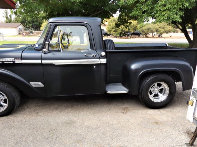 1965 Black Ford F-100 STEP SIDE PICKUP