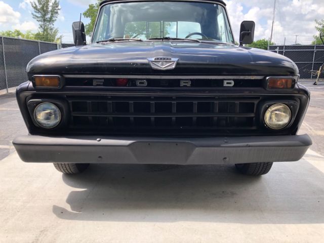 1965 Black Ford F-100 Cab & Chassis