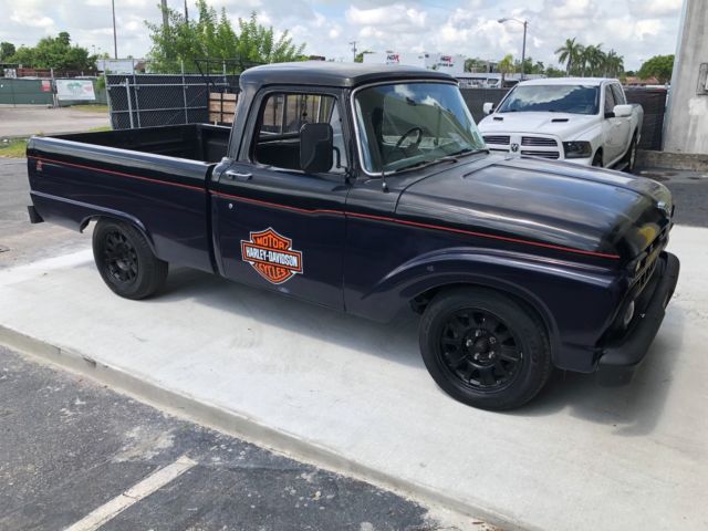 1965 Black Ford F-100 Cab & Chassis