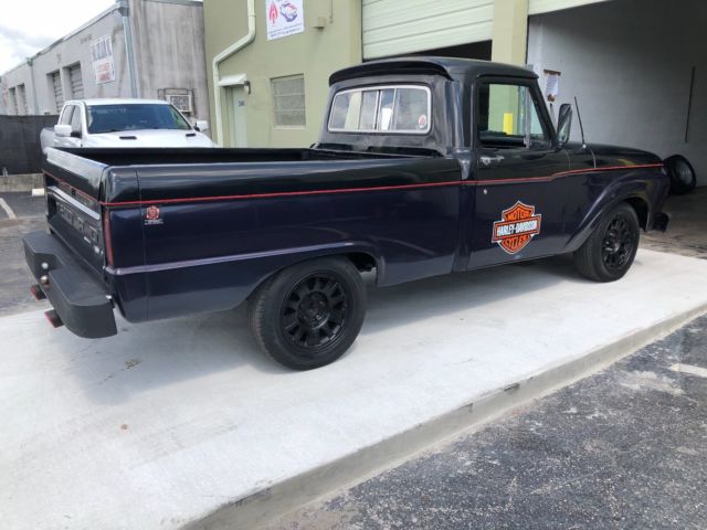 1965 Black Ford F-100 Cab & Chassis