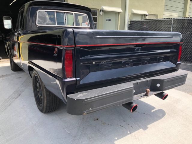 1965 Black Ford F-100 Cab & Chassis