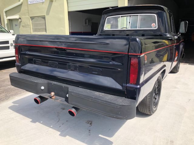 1965 Black Ford F-100 Cab & Chassis