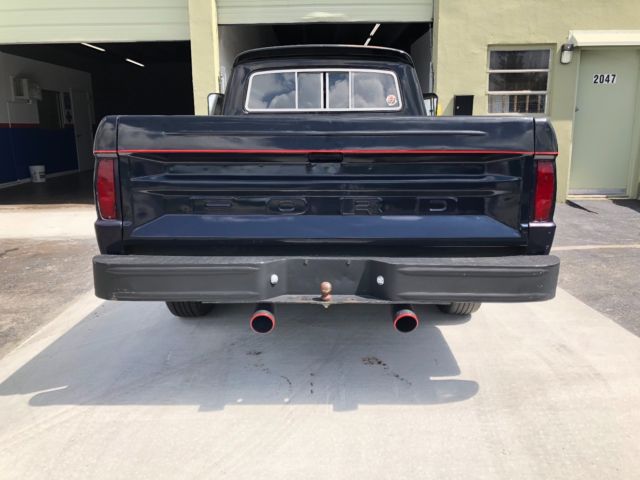 1965 Black Ford F-100 Cab & Chassis