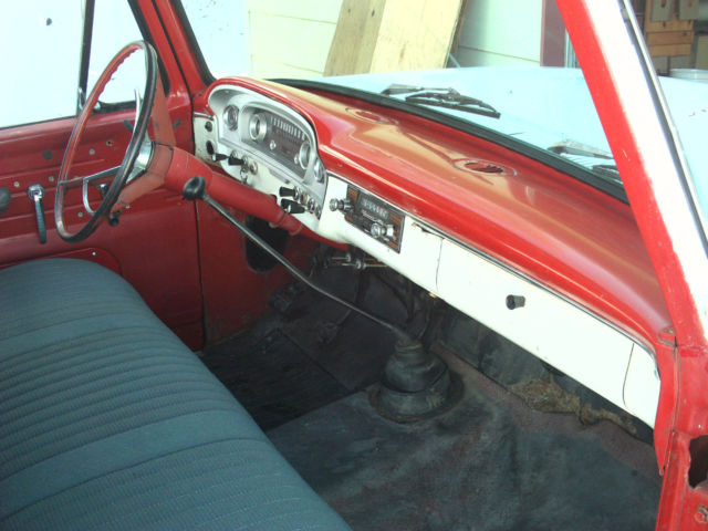 1965 Red Ford F-250 Long Bed