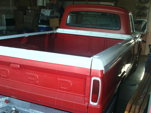 1965 Red Ford F-250 Long Bed