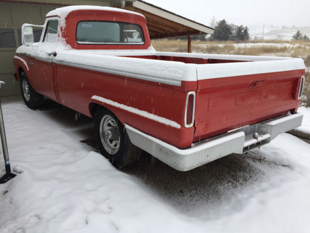 1965 Red Ford F-250 Long Bed