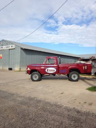 1965 Maroon Ford F-250 Standard Cab Pickup