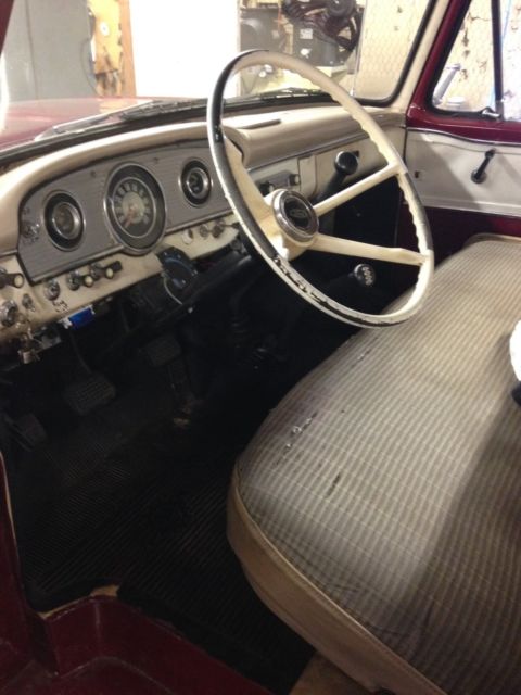 1965 Maroon Ford F-250 Standard Cab Pickup