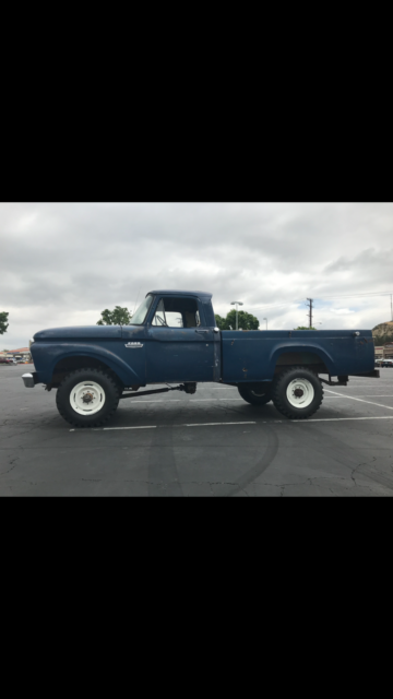 1965 Blue Ford F-250 Standard Cab Pickup
