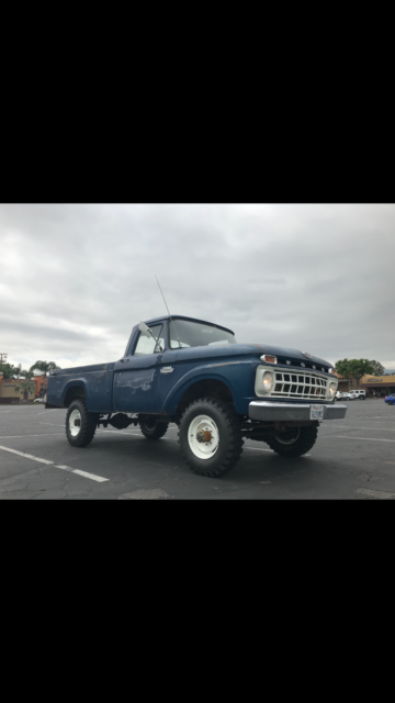1965 Blue Ford F-250 Standard Cab Pickup