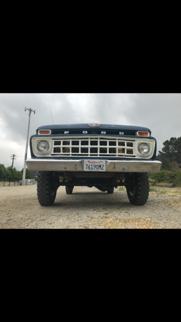 1965 Blue Ford F-250 Standard Cab Pickup