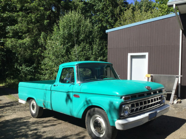 1965 Aquamarime Ford F-250 Long-bed Pick-up