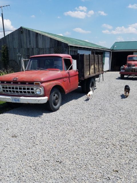 1965 Red Ford F-350 Standard Cab Pickup