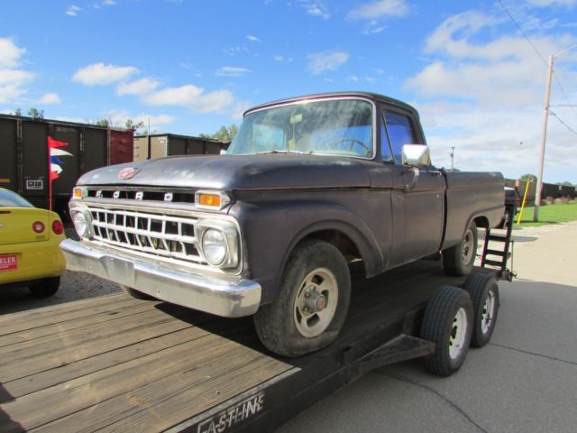 1965 Blue Ford F-100 Crew Cab Pickup