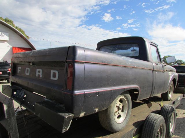 1965 Blue Ford F-100 Crew Cab Pickup
