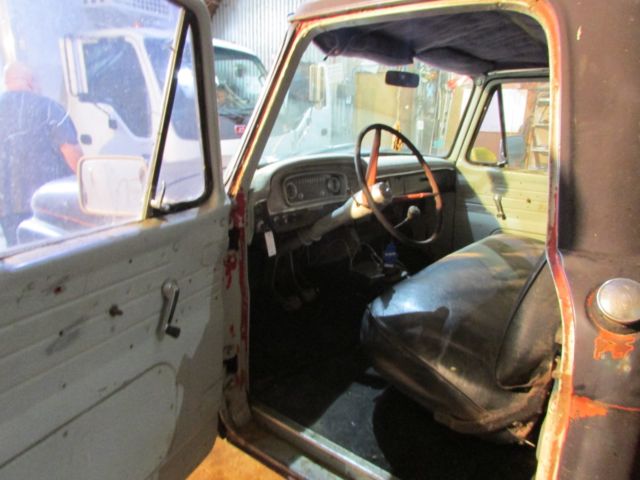 1965 Blue Ford F-100 Crew Cab Pickup