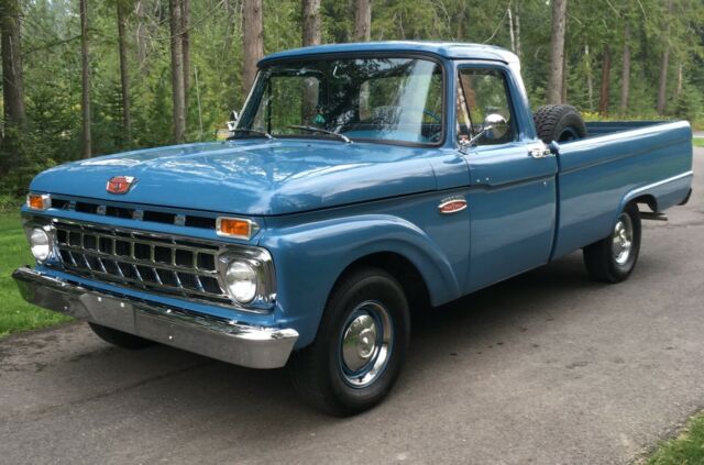 1965 Blue Ford F-100 Standard Cab Pickup