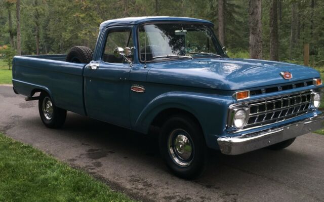 1965 Blue Ford F-100 Standard Cab Pickup