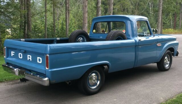 1965 Blue Ford F-100 Standard Cab Pickup