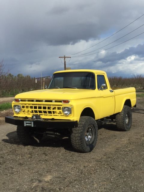 1965 Yellow Ford F-100