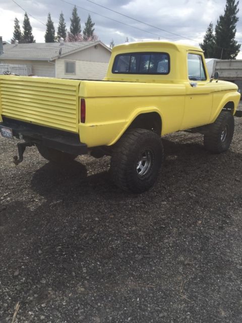1965 Yellow Ford F-100