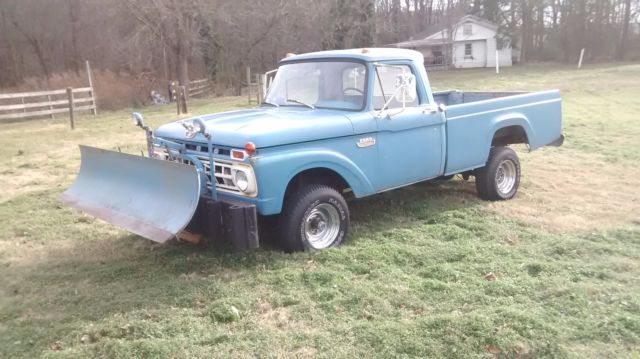 1965 Blue Ford F-100 Standard Cab Pickup
